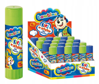 Bambino školská lepiaca tyčinka 15g 24 kusov