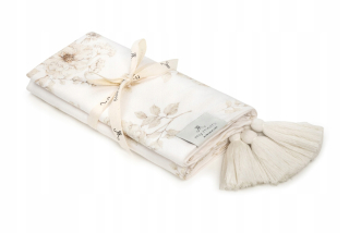 Prikrývka, prehozy na posteľ - Bambusová dodelka prikrývka 75x100 boho my memi