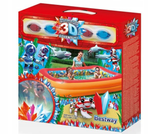 Nafukovací bazén Bestway 54114 Adventure 3D 262 x 175