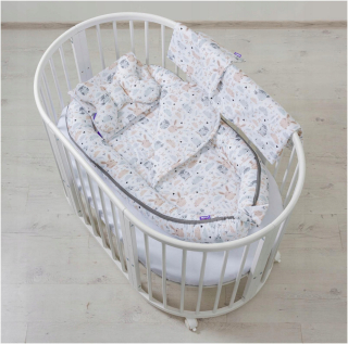 Hniezdo pre bábätko - Bavlna xxl cocoon 5in1 veľmi ráno yukki