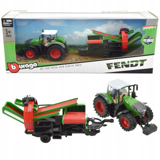 Bburago Fendt traktor s bagrom 1:32
