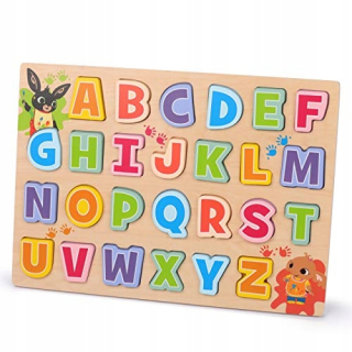 Zajačik Bing - Bing 1227 Drevené Abeceda Puzzle