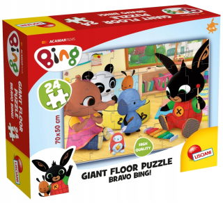Zajačik Bing - Bing obrovské podlahy puzzle 3 liscianii