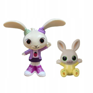 Zajačik Bing - Bing Figurine Charlie a Coco 18 m+ Zlatý medveď