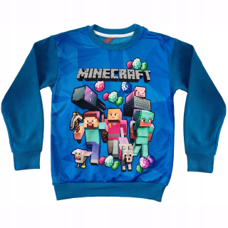 Minecraft  - Minecraft mikina APLIK. Tlač 134/9 rokov
