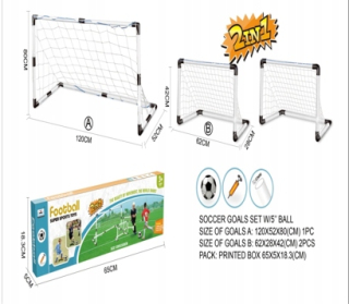 Záhradné bránky na futbal 2 ks 80x120x52