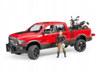 Bruder 02502 Cars Dodka Ram s prívesom a Ducati