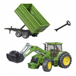Bruder 03055 Traktor s prívesnou setou John Deere