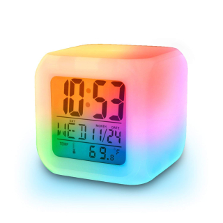 Hodiny do detskej izby - Kalendár teplomer pre budík LCD