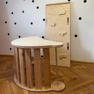 Drevený rocker s otvormi + Slide + TOP