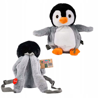 Canenco máva batohom plyšový tučniak o 35 cm