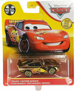 CARS AUTA -  Autá zlato McQueen Gold Special Edition