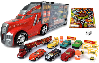 Autá nákladný automobil s resorators TIR s 55 cm Launcher