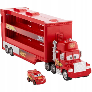 Autá zikzak McQueen Transporter Mini Racers GNW33