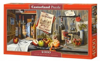 PUZZLE CASTOR EL 4000 VINTAGE červená a zlatá