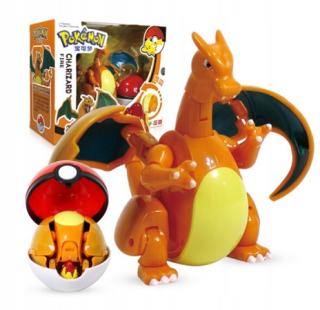 Pokemon -  Charizard Pokemon + figurína skladacieho pokeball