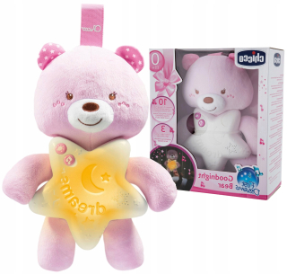 Chicco Bear Goodnight Plush Lampa + Lullabes