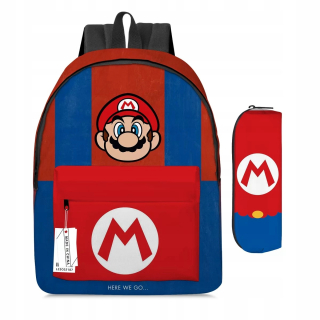 ZAUJÍMAVÝ ŠKOLSKÝ BATOH 2 v 1 SUPER MARIO