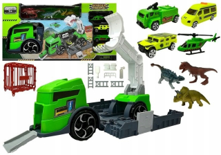TIR TRUCK TRANSPORTER dinosaurov 3 VRTUĽNÍK