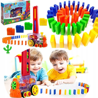 Ciuchcia Domino hlavolamy sama zariaďuje + 80x vankúšiky