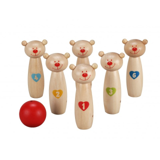 WORLD klasickým dreveným Bowling Bears