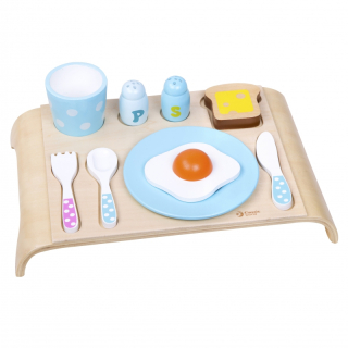 WORLD klasickým dreveným raňajky set