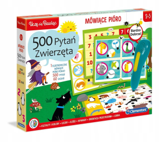 Clementoni hovorí perie 500 otázok zvieratá 50.649