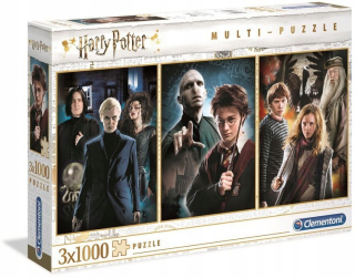 CLEMENTONI Puzzle 3x 1000 Elem HARRY POTTER 61884