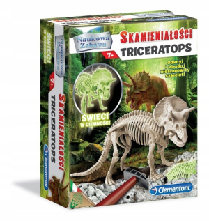 Clementoni fosílie Triceratops Fluo 60892