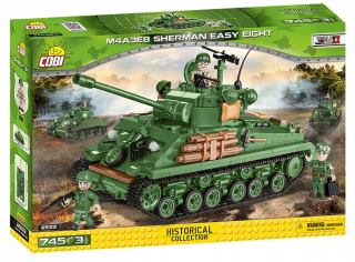 Stavebnica - Cobi HC WWII 2533 Tank Sherman M4A3E8 Easy Eight