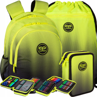 Školský batoh - Coolpack Jerry Bace Set 3.el citrón