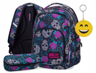 Školská taška - batoh, set, zostava - Coolpack School Batchpack Set Skull Mexican2