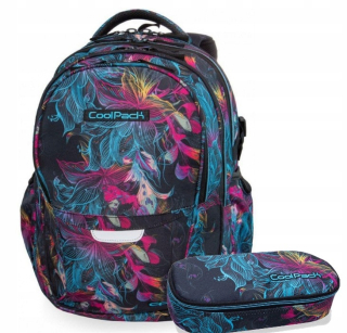 Školská taška - batoh, set, zostava - COUNTPACK BACKPACK SADA DIČKVA ŽIVOTNÁ BLOOM