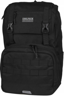 Školský batoh - Coolpack Risk Mountain Batoh čierny 30L