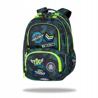 Školská taška, batoh - COOLPACK SPINNER TERMIÁLNA ŠKOLA BACKPACK ZELENÉ ONI