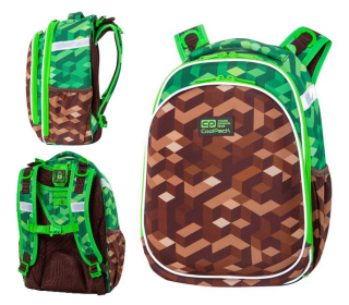 Školská taška, batoh - Coolpack SchoolBag Backpack pre priateľa Minecraft