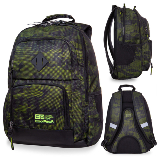 Školský batoh - Coolpack jednotka mládežnícky batoh armáda mach zelená