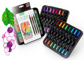 CRAYOLA OBOJSTRANNÉ UMELECKÉ ZNAČKY 32 farieb