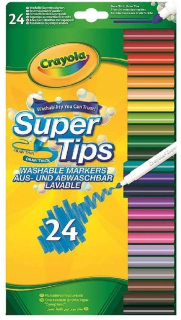 CRAYOLA SUPERTIPS MULTI COLOR WASH PATH 24X