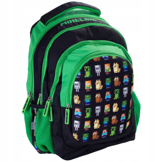Školská taška, batoh - Creeper Backpack Schoolbag hra Minecraft