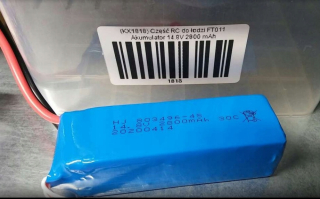 RC DIEL PRE LOĎ FT011 BATÉRIA 14,8V 2800MAH