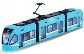 Slovenská električka 47cm Retro Tram Ostrava Modrá