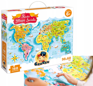 mapa Czúcz svet veľké puzzle 168el. 98x68cm 6
