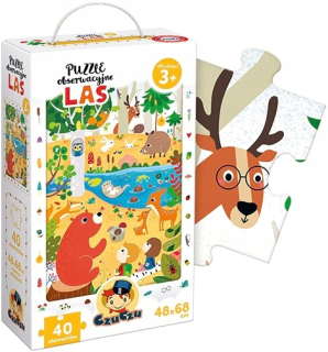 Czúcz PUZZLE POZOROVANIE lesných 40 3+