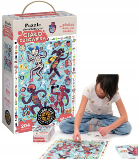 Czúcz Xplore pozorovanie puzzle ľudské telo