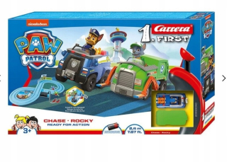 Prvý Carrera Racetrack Psí Patrol Pripravené pre