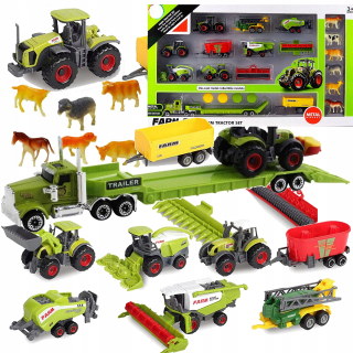 Traktora traktory Poľnohospodárstvo 6v1 Farmer Set