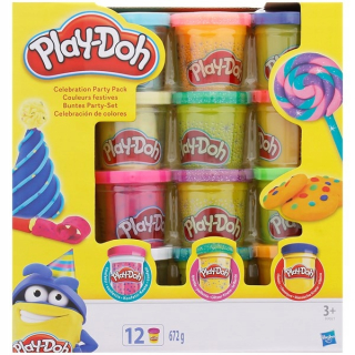 Torta s brokát Play-Doh B9021 12 trubice