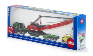 Nákladné auto MAN s odťahovkou + žeriav LIEBHERR Siku