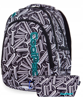 Školský batoh - Coolpack School Backpack Prime Screws Black 1-3 kl